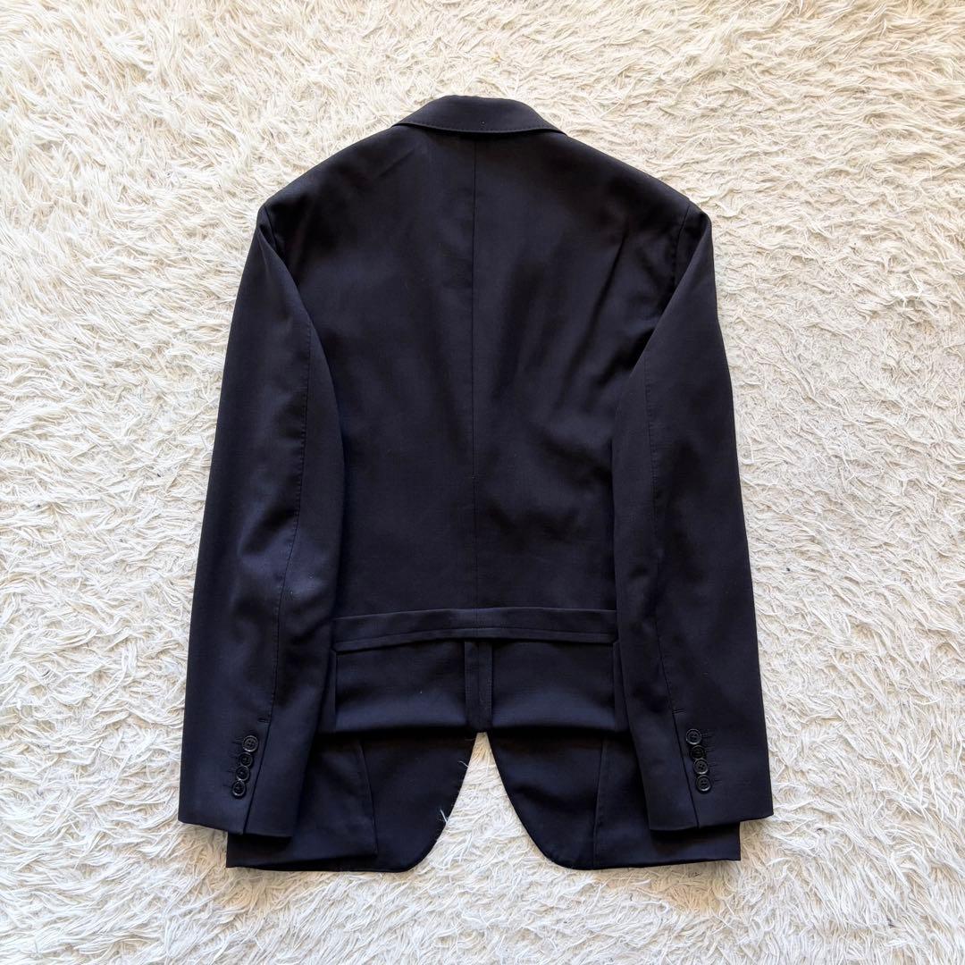 <23AW>LARDINI easy wear新ロゴ ネイビー ウールスーツ46