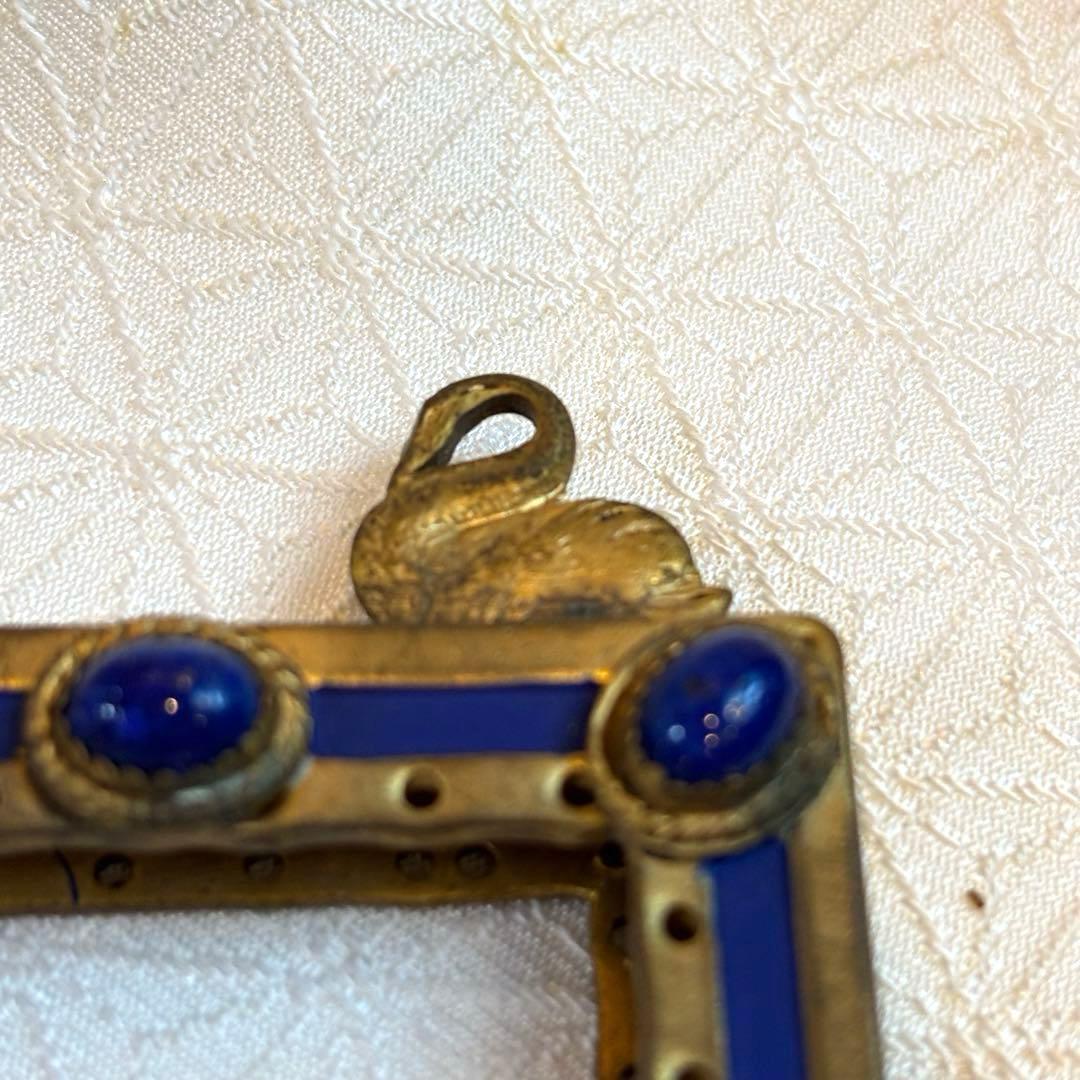 【希少・フランス製】アンティーク 口金金具　プチポアン サンプルタグ付100年前