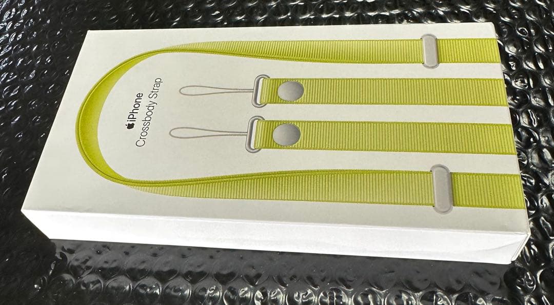 Apple iPhone クロスボディストラップ　ネオンイエロー