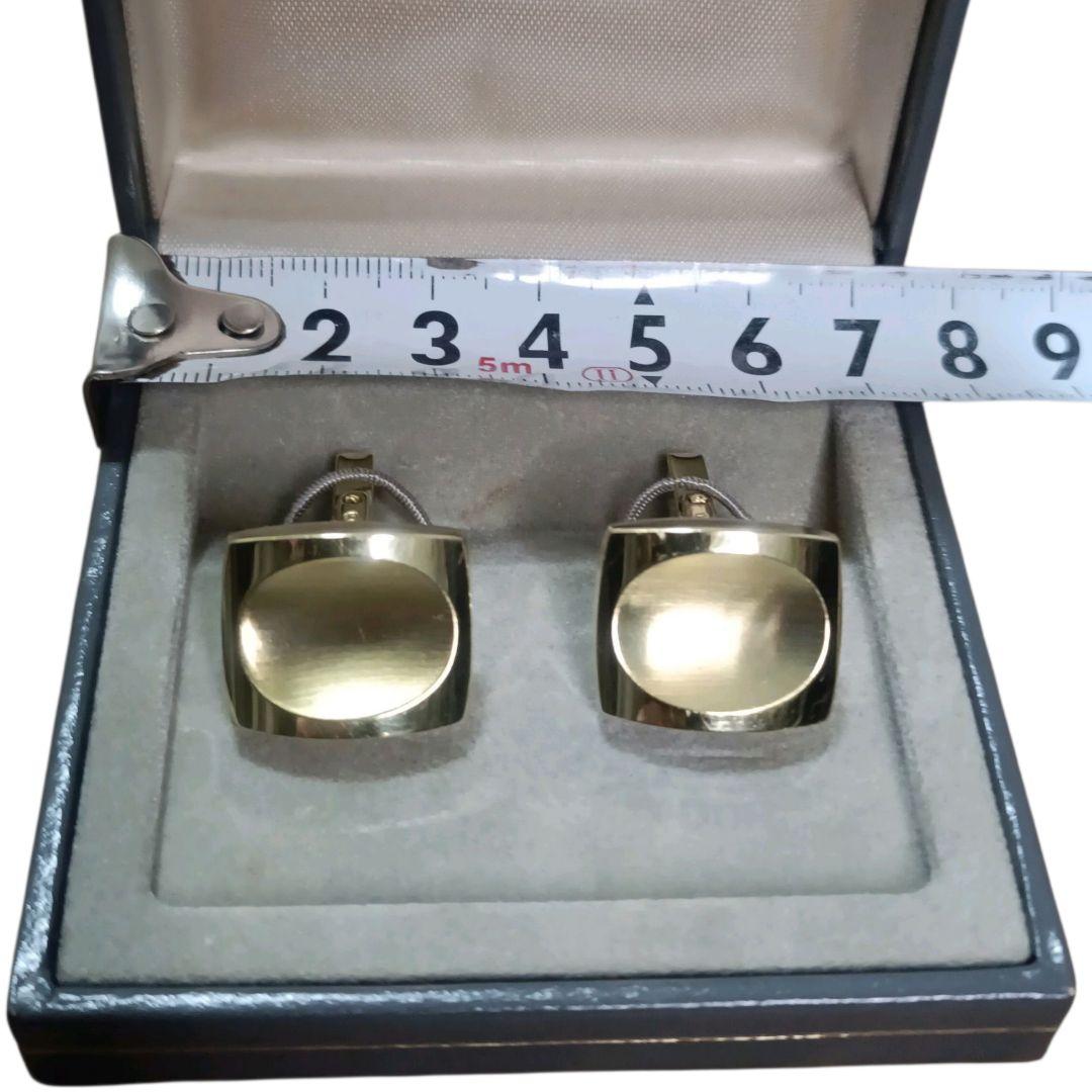 585 14金メッキ✨カフス ゴールドスウィヴル式 直線 スティック T字留め具