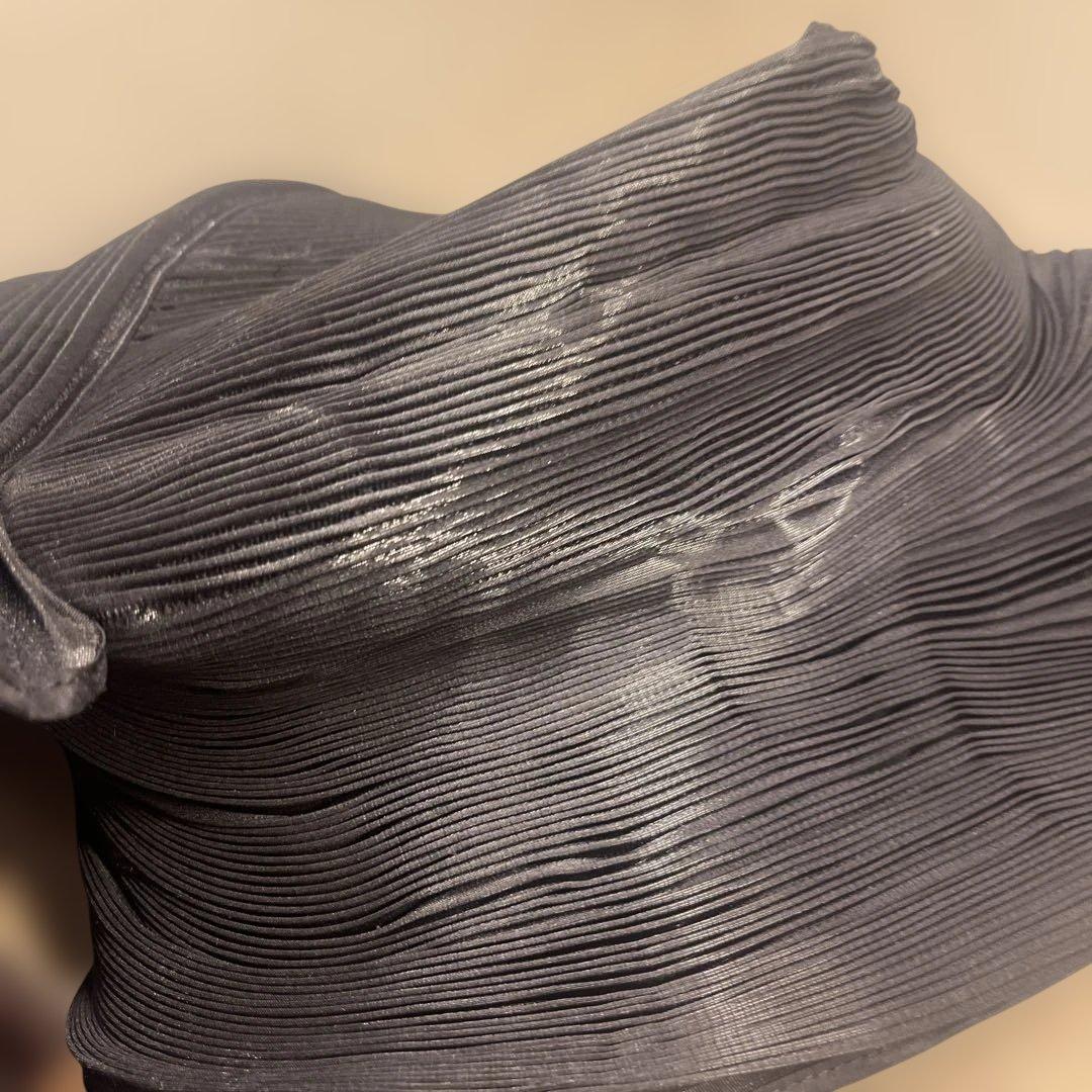ISSEY MIYAKE プリーツデザイン ブラック帽子