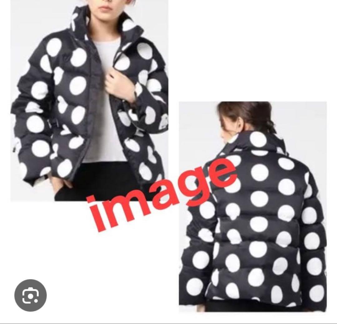 く*ま様 ⭐️美品⭐️マスターバニー ダウンジャケット ドット柄 水玉 モノトー