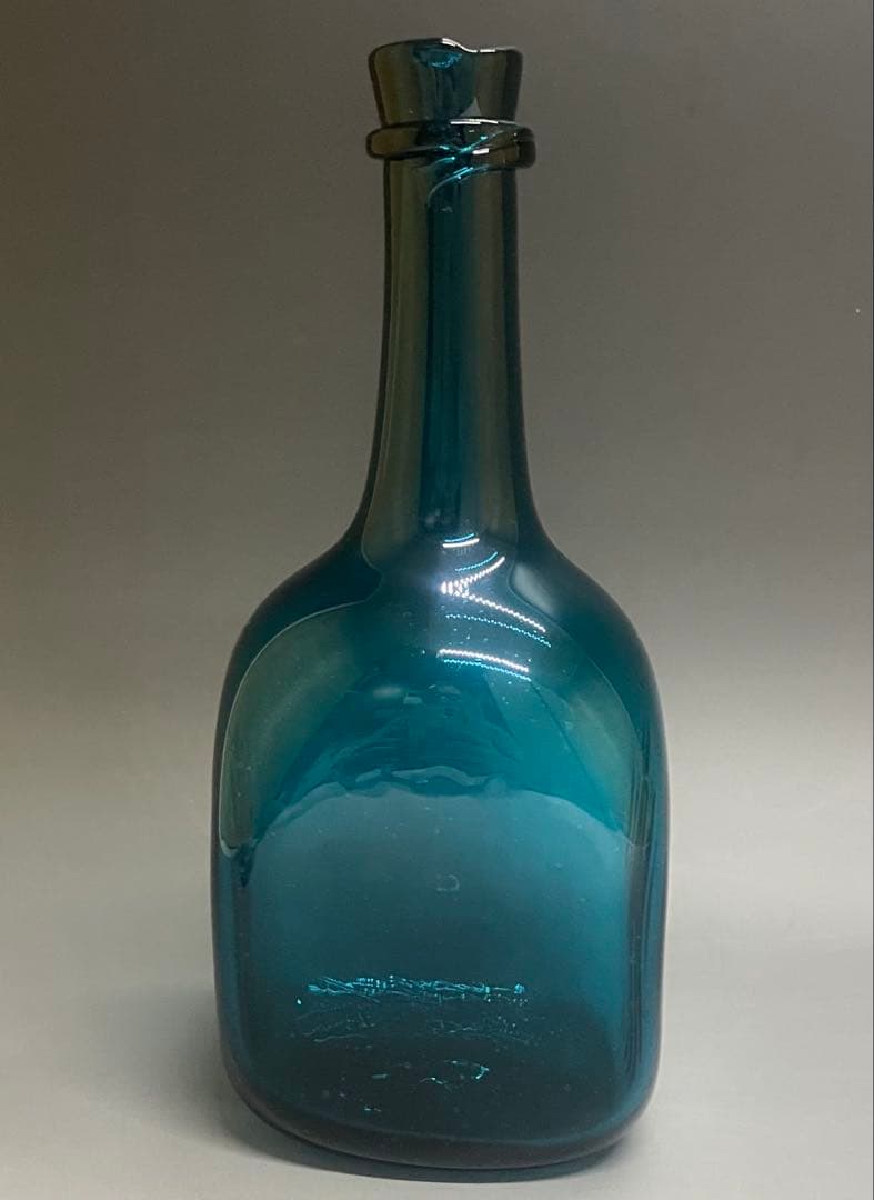 倉敷ガラス　小谷真三　吹きガラス　飾り瓶　花瓶　花入　a616