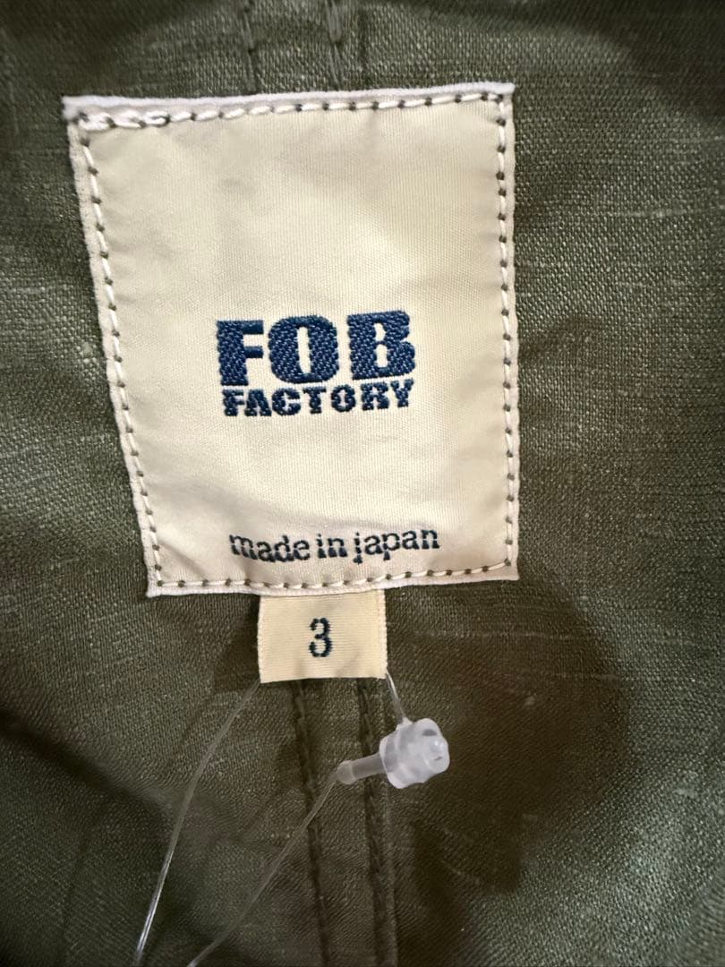 【新品】FOB FACTORY ホスピタルジャケット サイズ3 オリーブグリーン
