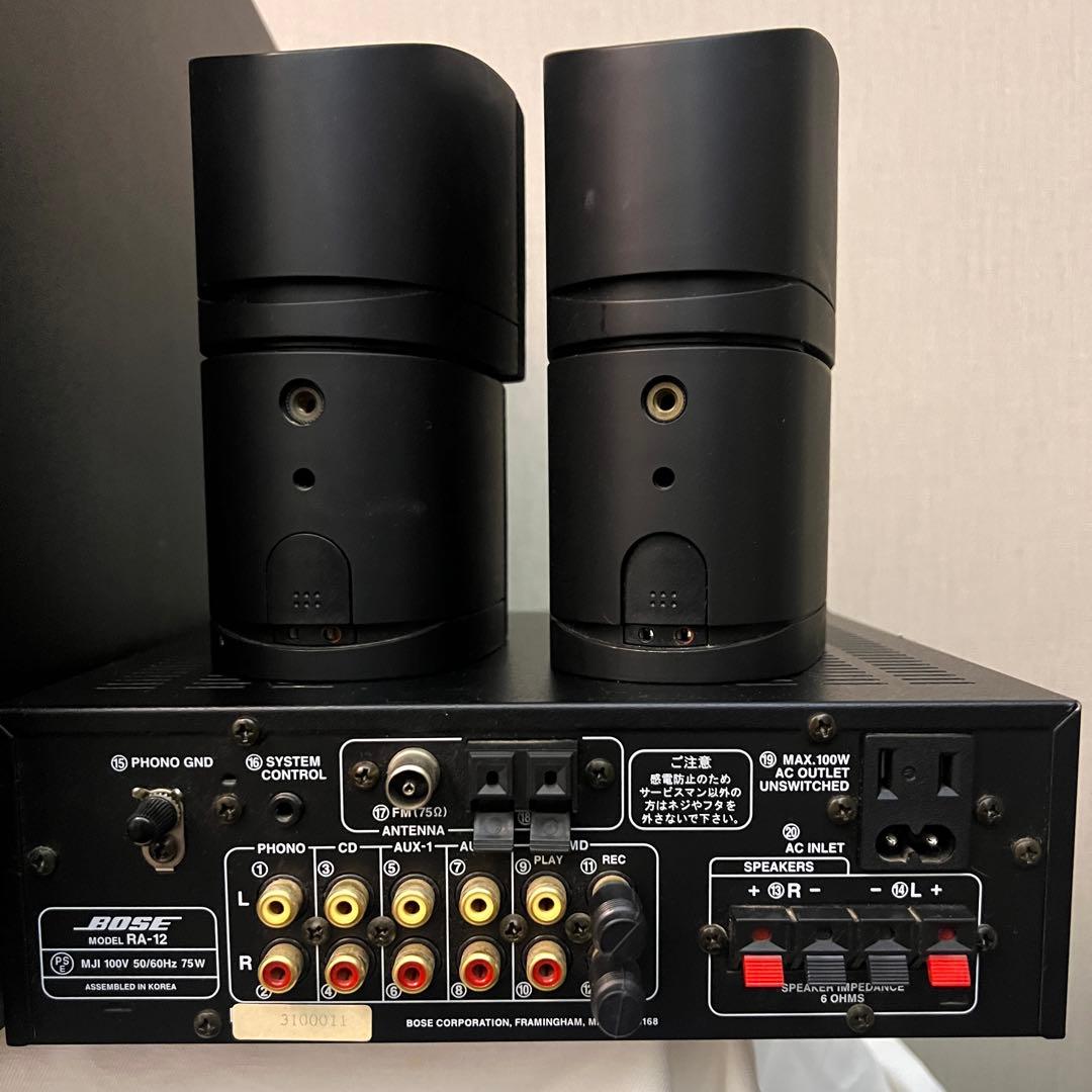 Bose AM5-III スピーカーシステム ＋ RA-12 ステレオアンプ