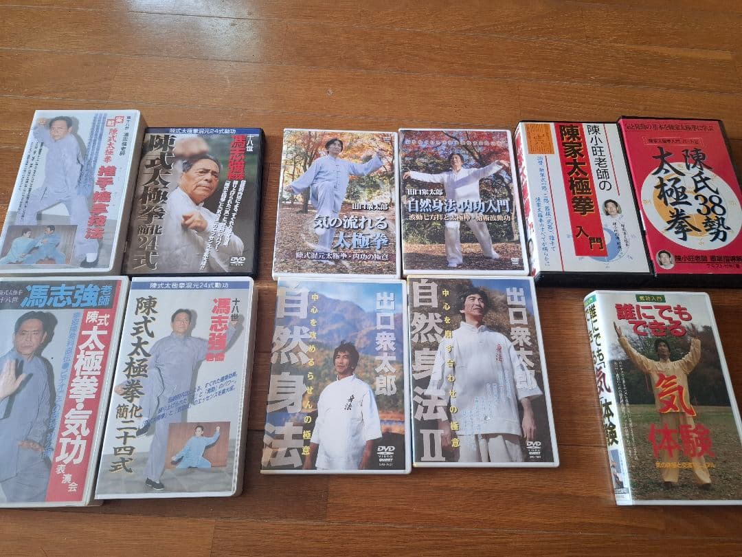 混元太極拳 陳氏太極拳 馮志強 出口衆太郎 VHS•DVDセット [動作確認済]