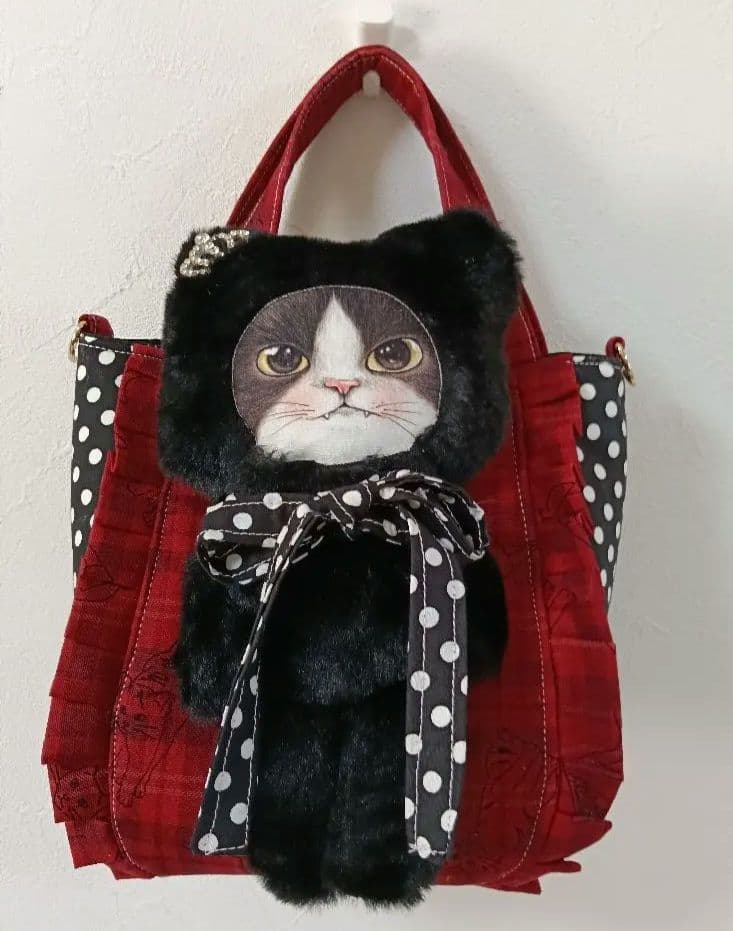 テ*ん様 ぬいぐるみ付きフリルトートバッグ コヤンイサムチョンジョーズくん