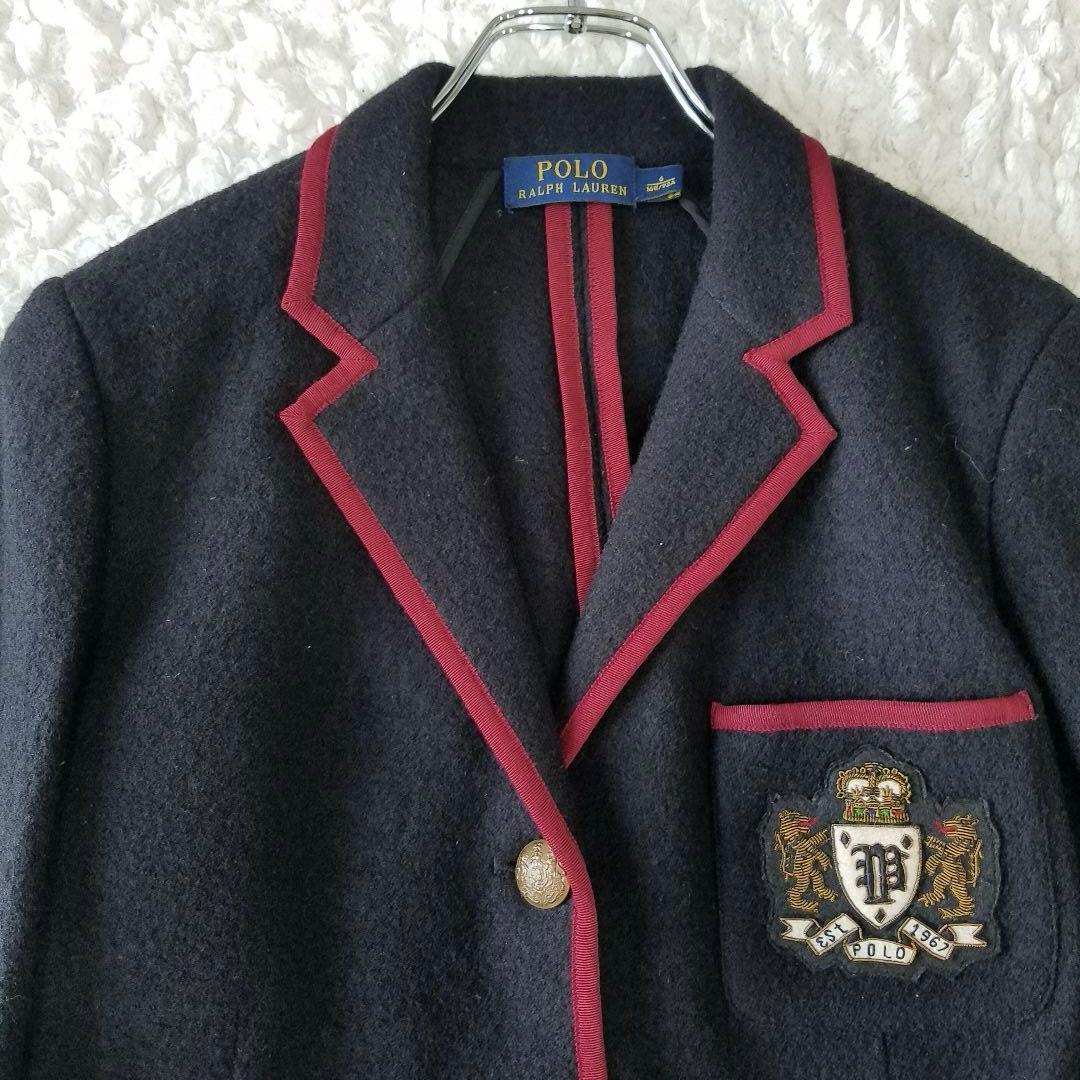 美品✨ポロラルフローレン テーラードジャケット エンブレム 金ボタン