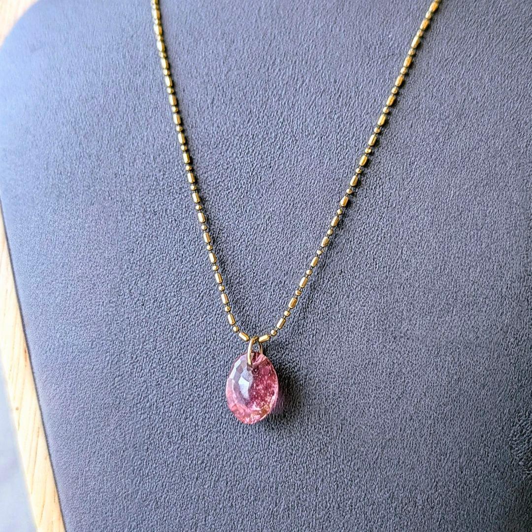 ♢N♢K18 ピンクトルマリン3.4ctチャ―ム ペンダントトップ