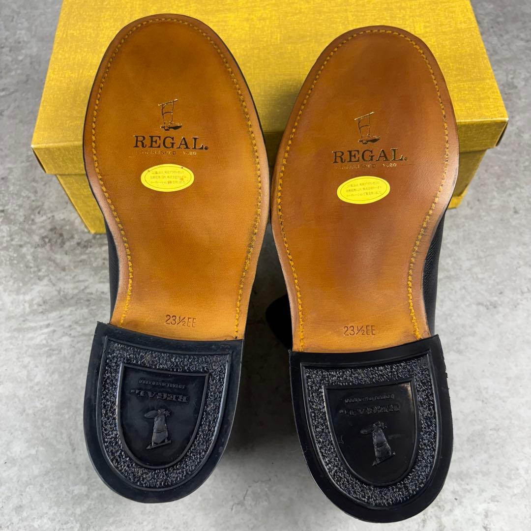 未使用品　REGAL リーガル　レザー　ダービー　　レザー　シューズ　黒
