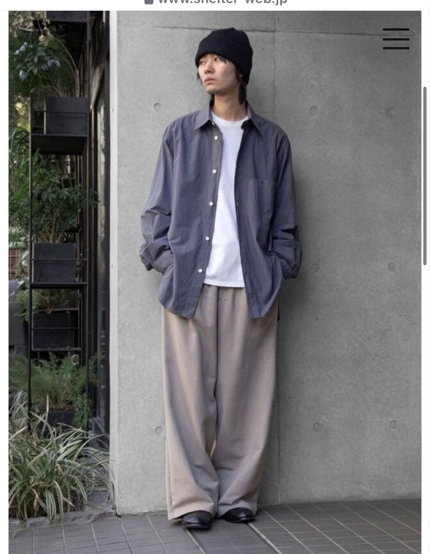 パンツ 26SS ancellm 2TUCK SWEAT PANTS