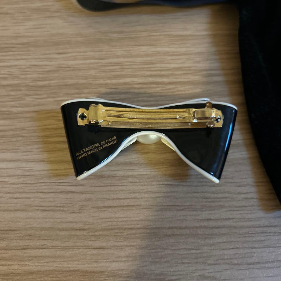 ALEXANDRE DE PARIS リボン型ヘアクリップ