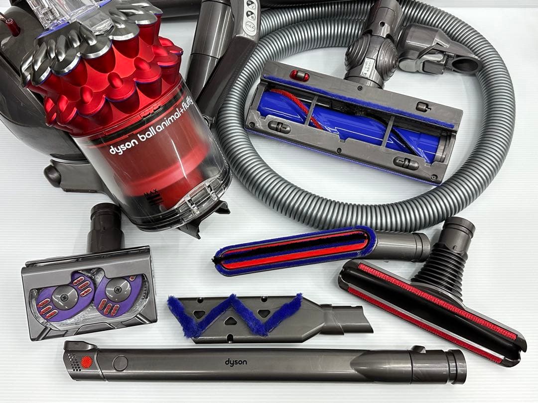 動作保証品　中古　ダイソン　Dyson CY24 掃除機　フルセット　赤　レッド