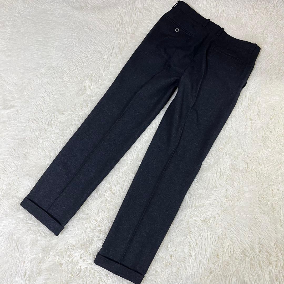 美品 オックスフォードクラシック 3ピース スーツ 紺 ウール混 96A7 XL