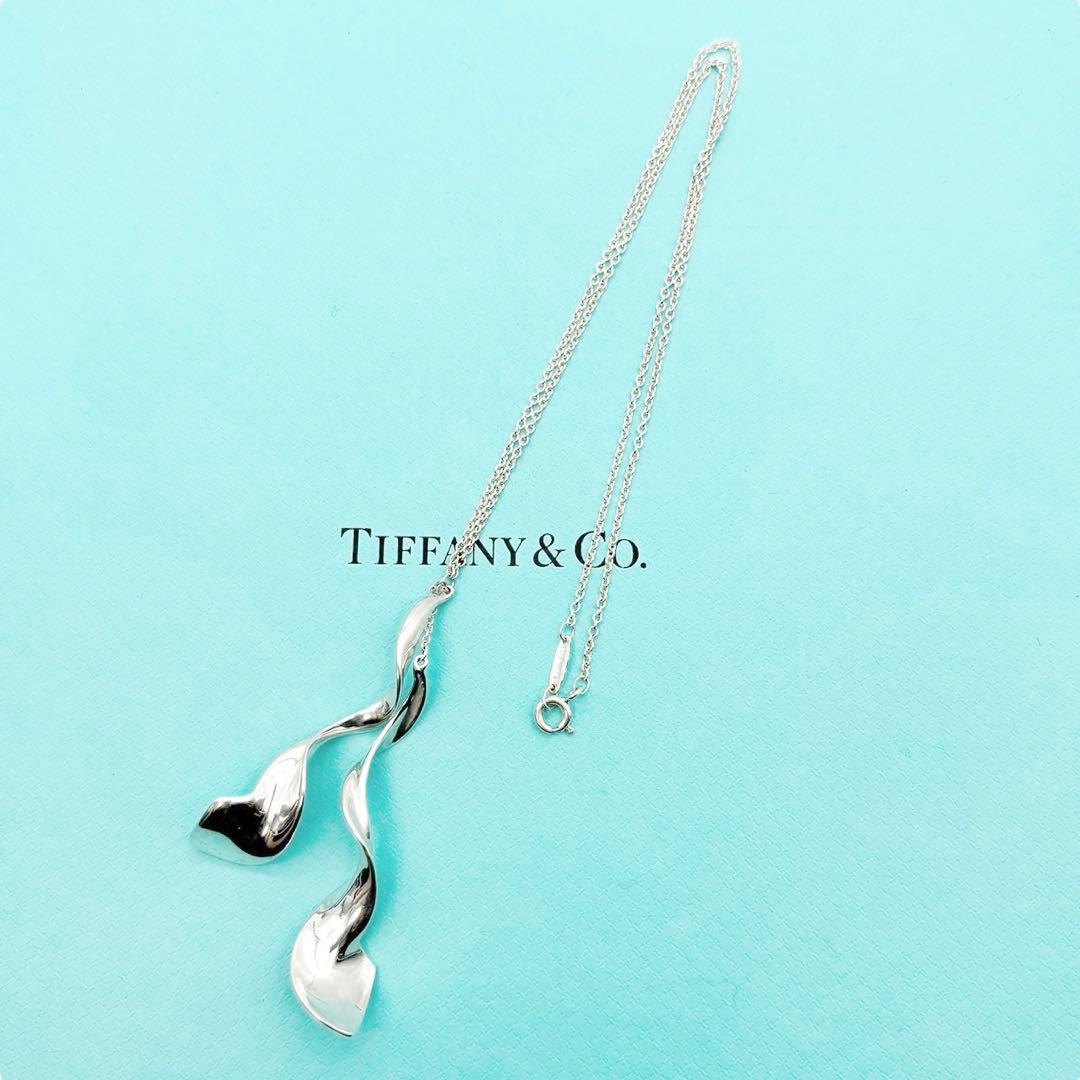 美品◎ ティファニー フランクゲーリー オーキッドダブルネックレス シルバー
