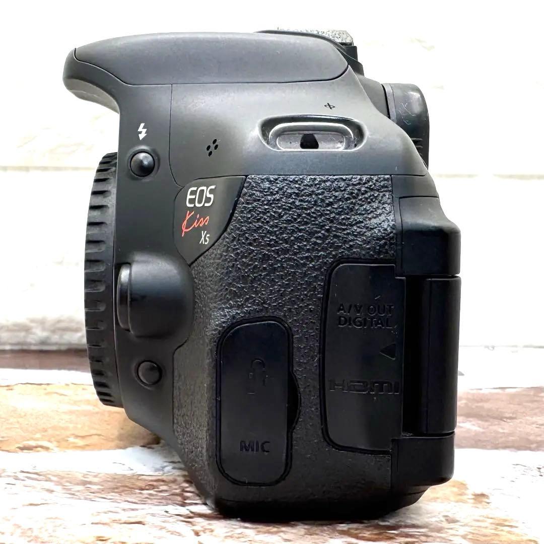 田中様希少シルバー色レンズCanon EOS KISS X5 レンズセットスマホ