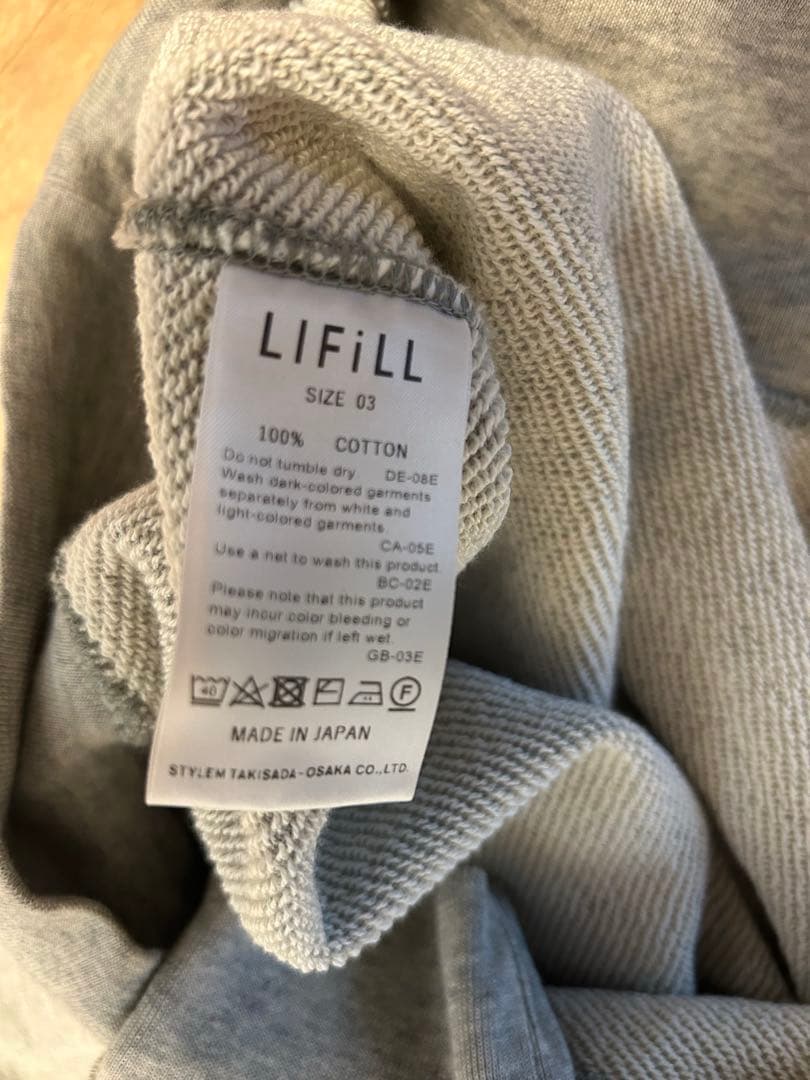 LIFiLL（リフィル） コットニー モックネック スウェット