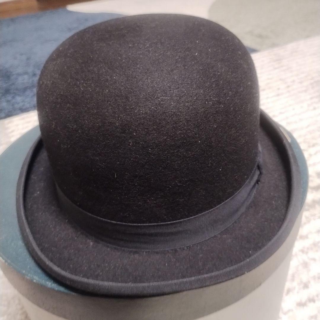 ボーラーハット黒　メンズ　帽子