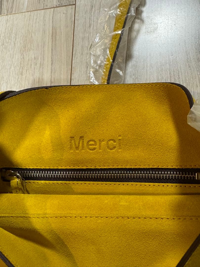 merci メルシー スウェード クロスボディ ショルダー バッグ 未使用