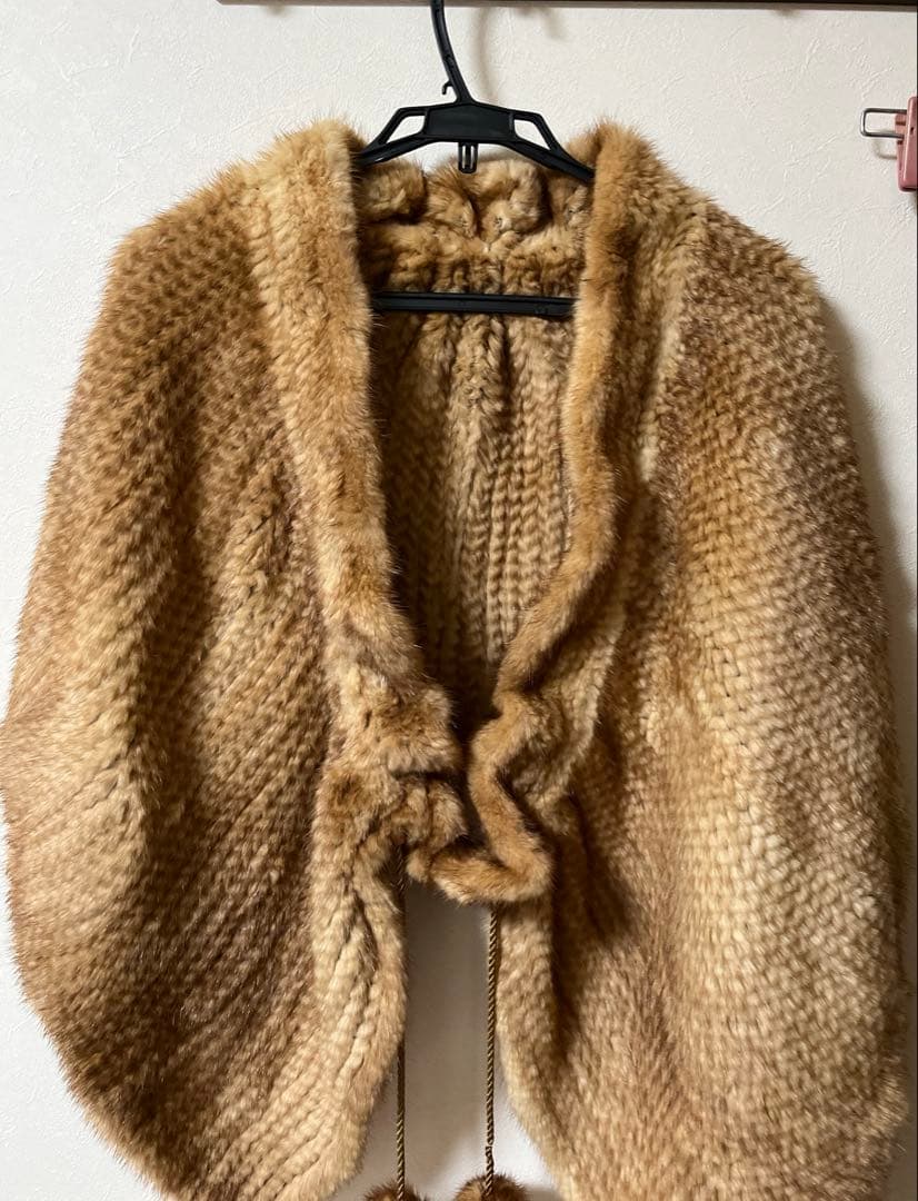 NAKAMURA FUR ゴールデンミンク ショール ケープ ポンチョ ボレロ