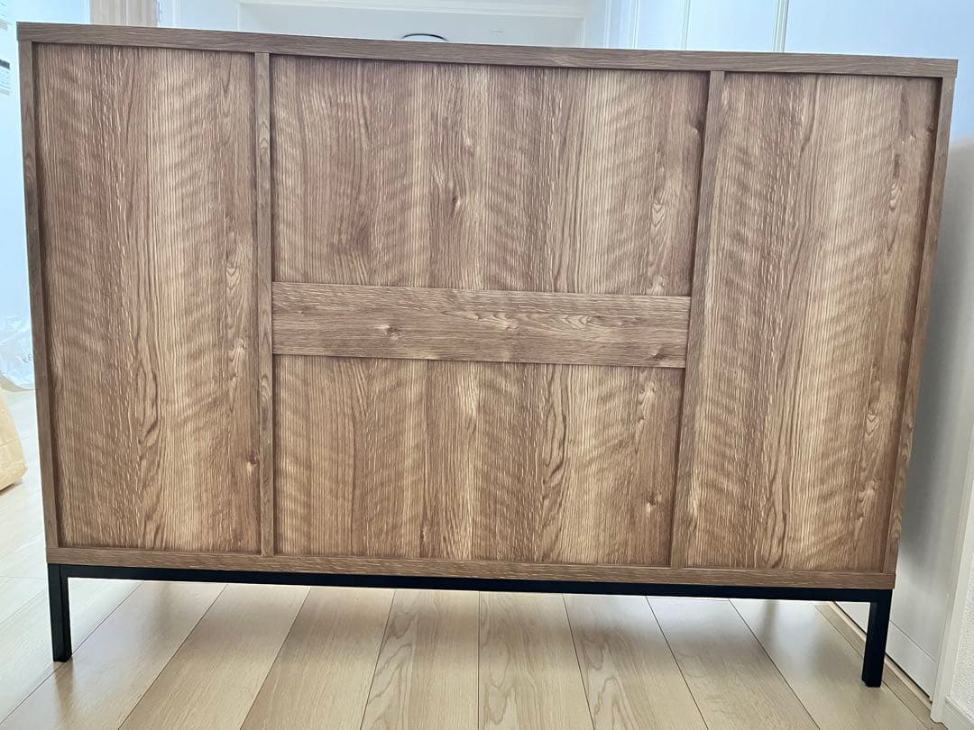 木製 スチール キャビネット 幅120cm アーガス セピアナチュラル