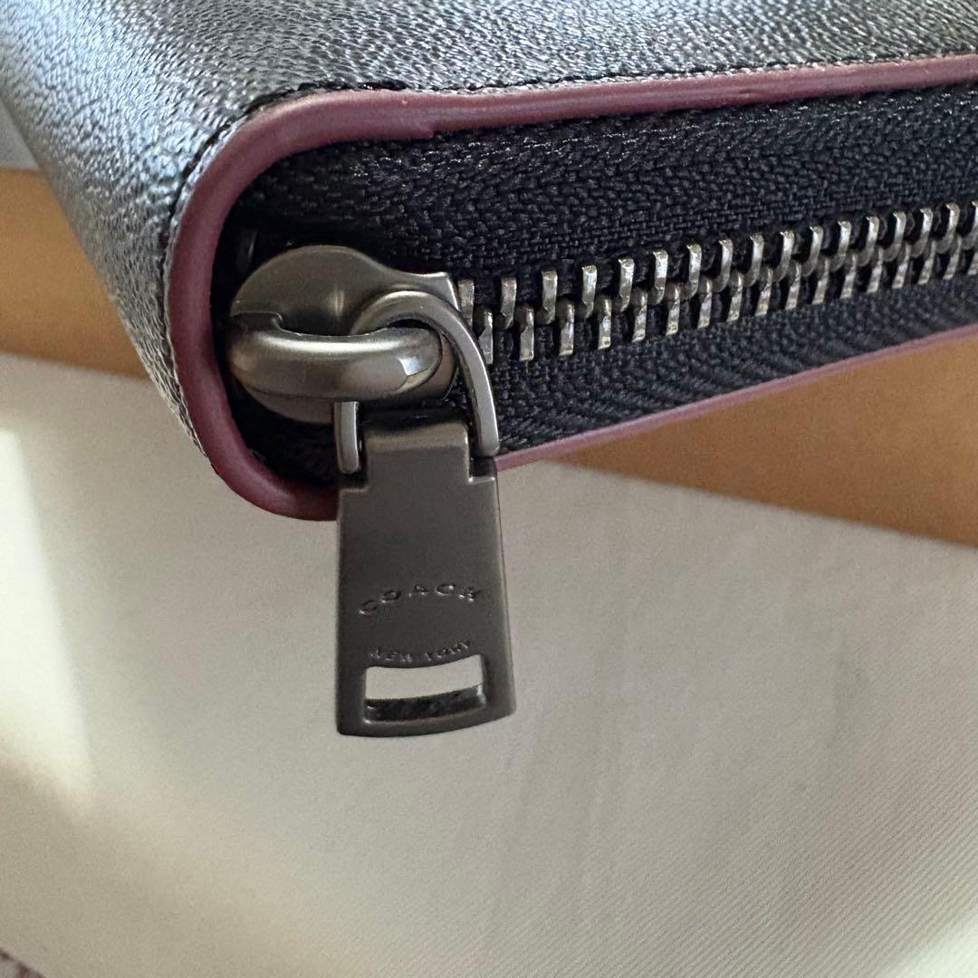 未使用品★COACH コーチ 長財布 F25517 ブラック シグネチャー
