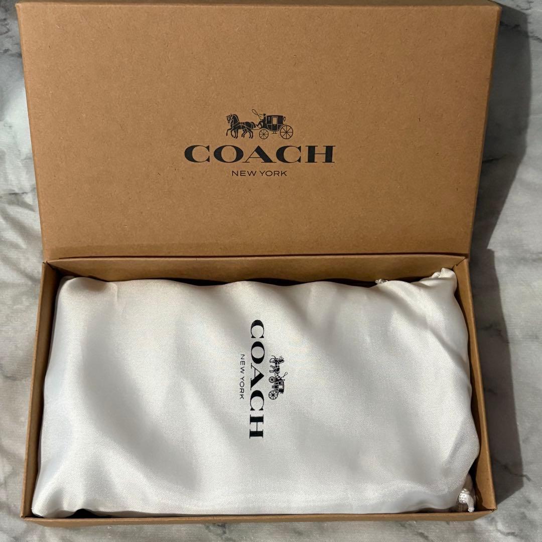 未使用品★COACH コーチ 長財布 F25517 ブラック シグネチャー