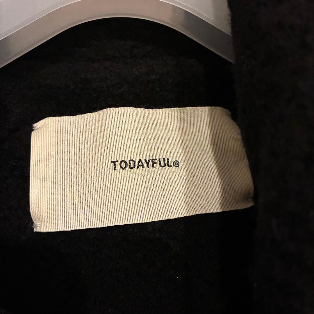 タグ有り TODAYFUL Standcollar Boucle Jacket