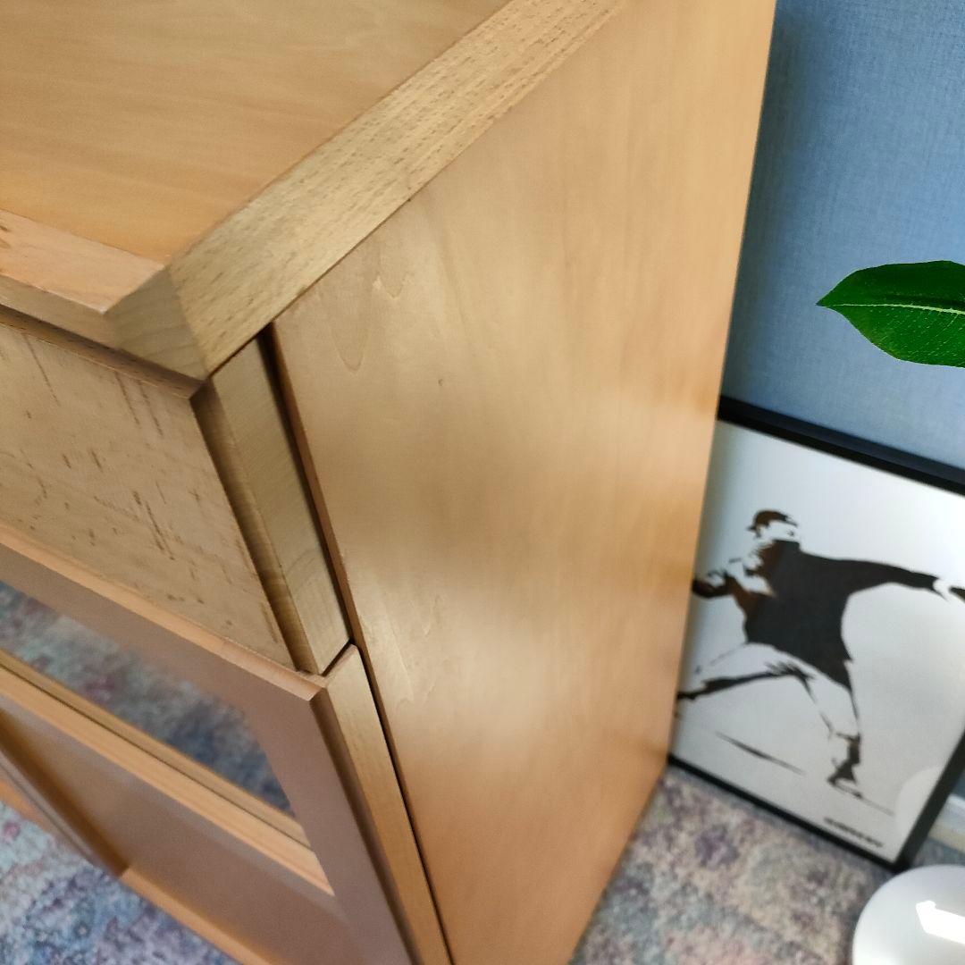 日進木工 キャビネット サイドボード ビーチ材 収納家具 飛騨家具