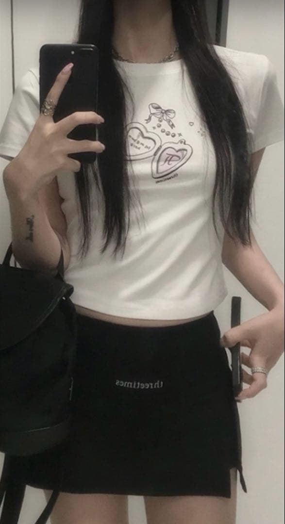 threetimesスカート黒