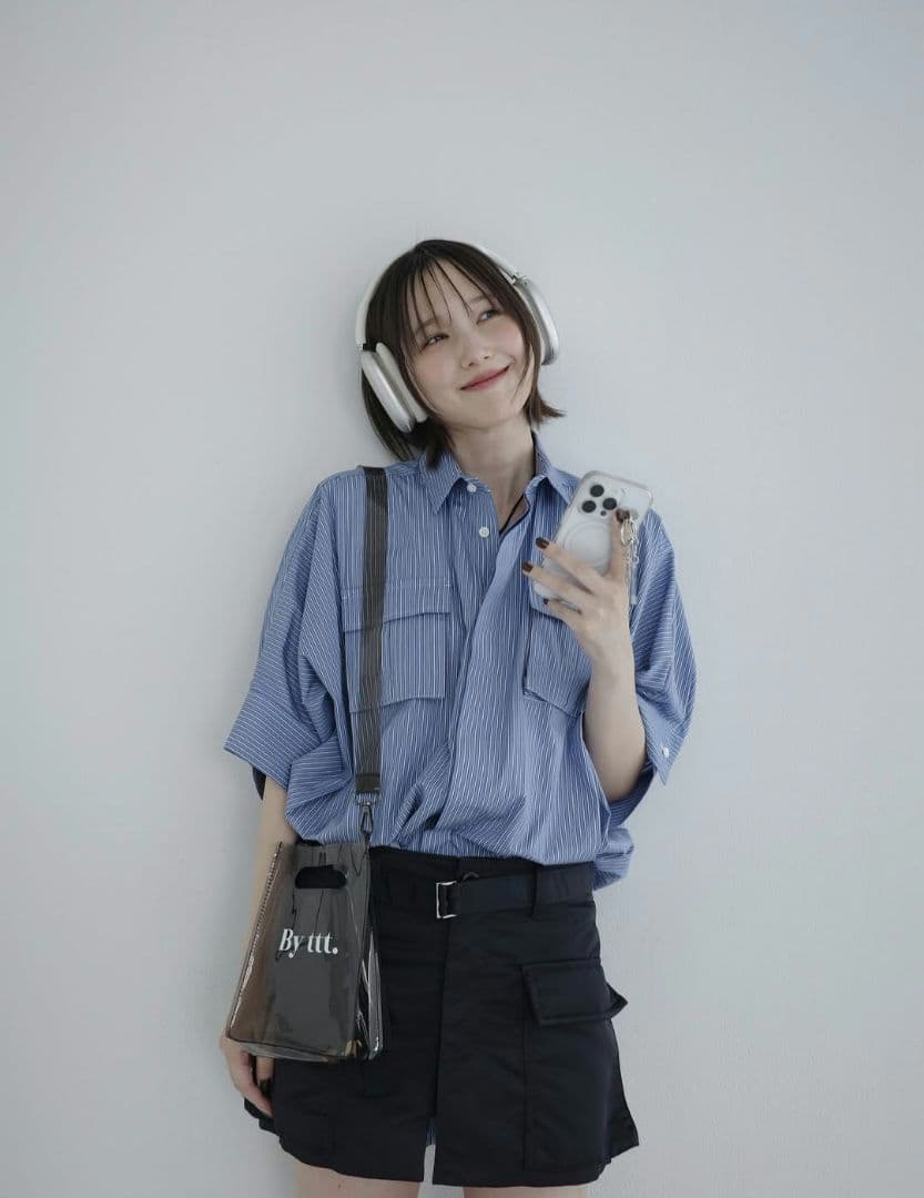 sacai サカイ THOMAS MASON ハーフスリーブシャツワンピース