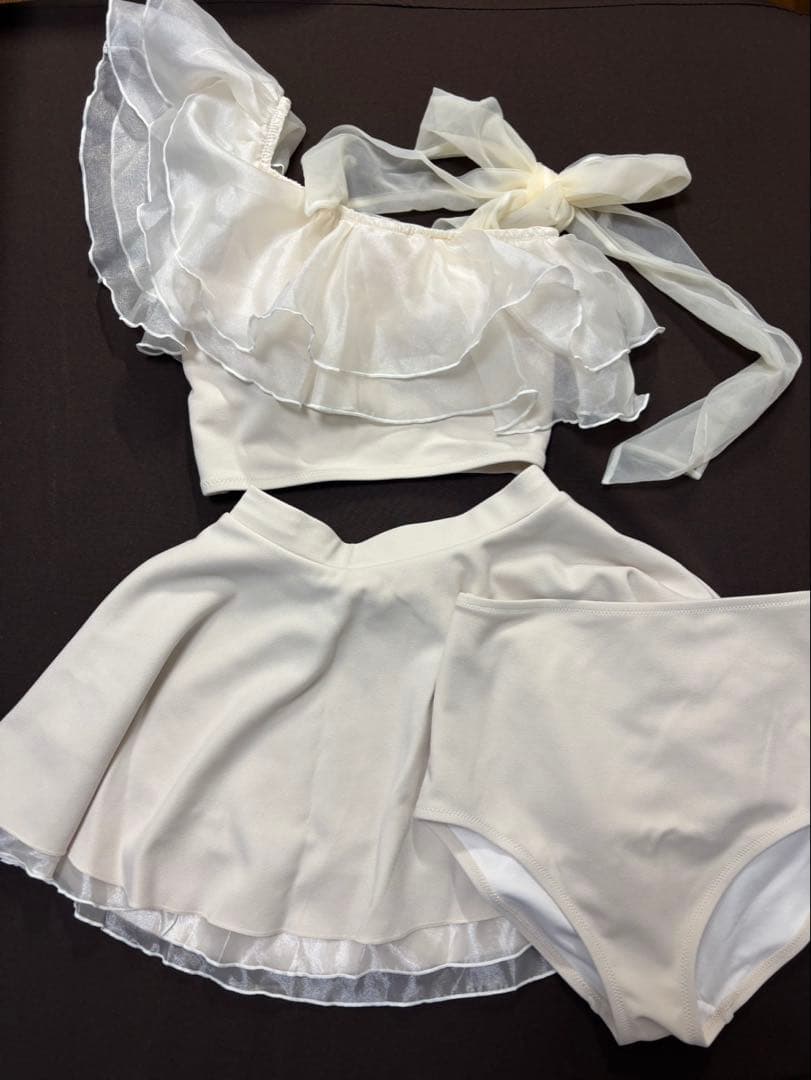 NICE CLAUP swimwear/肩リボンワンショルダー/3点セット　水着