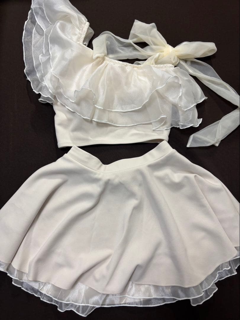 NICE CLAUP swimwear/肩リボンワンショルダー/3点セット　水着