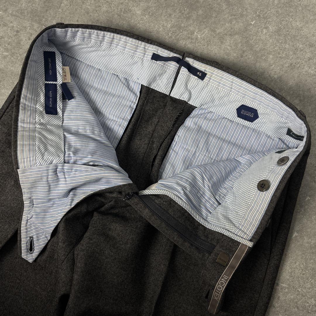 INCOTEX秋冬向け ウールパンツ SUPER100s インコテックス 46