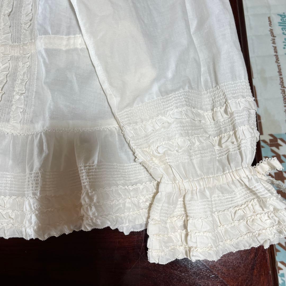 美品☆ピンクハウス☆アイボリーフード付きオーバーブラウス