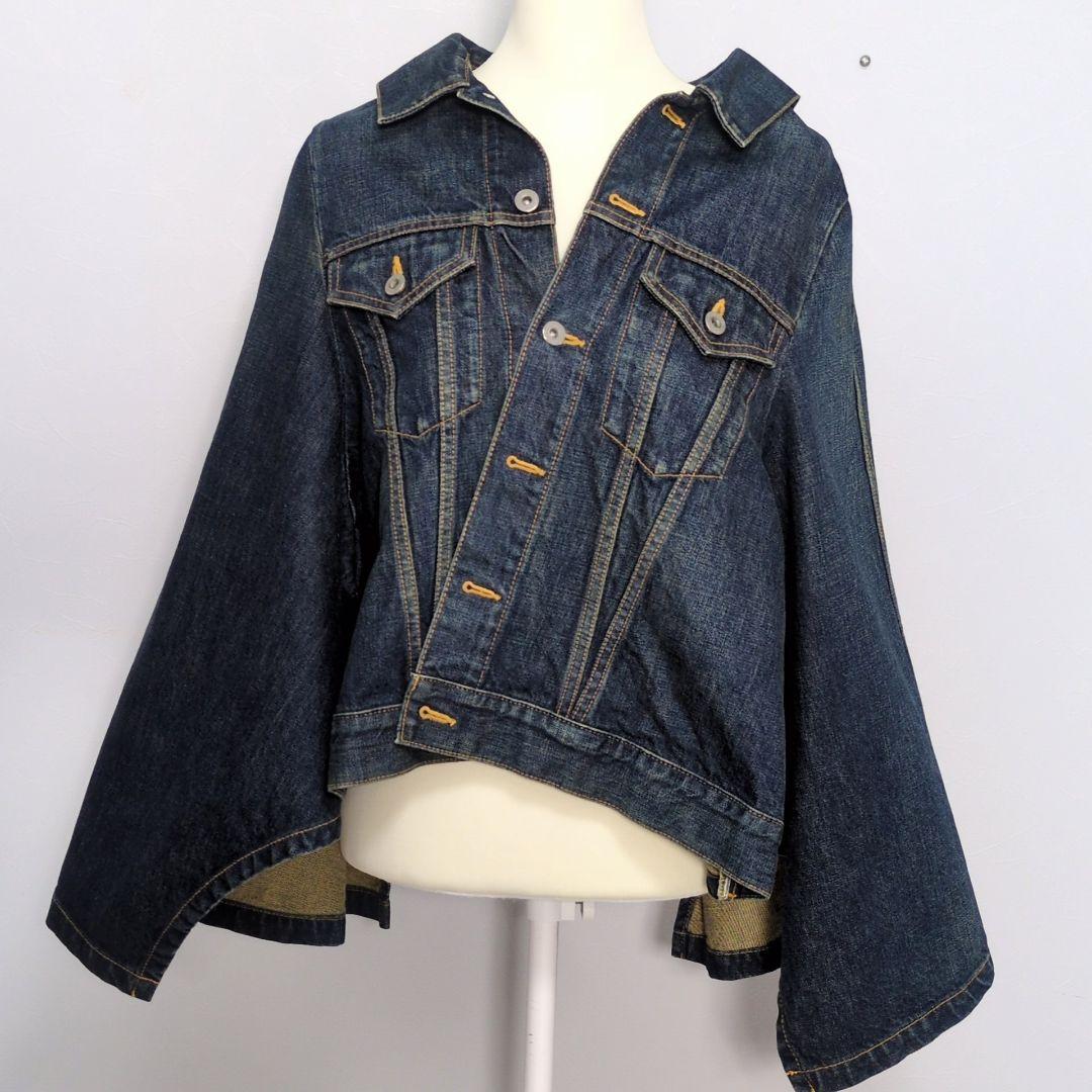 JUNYA WATANABE　リメイク　デニム　ジャケット　ポンチョ　ケープ