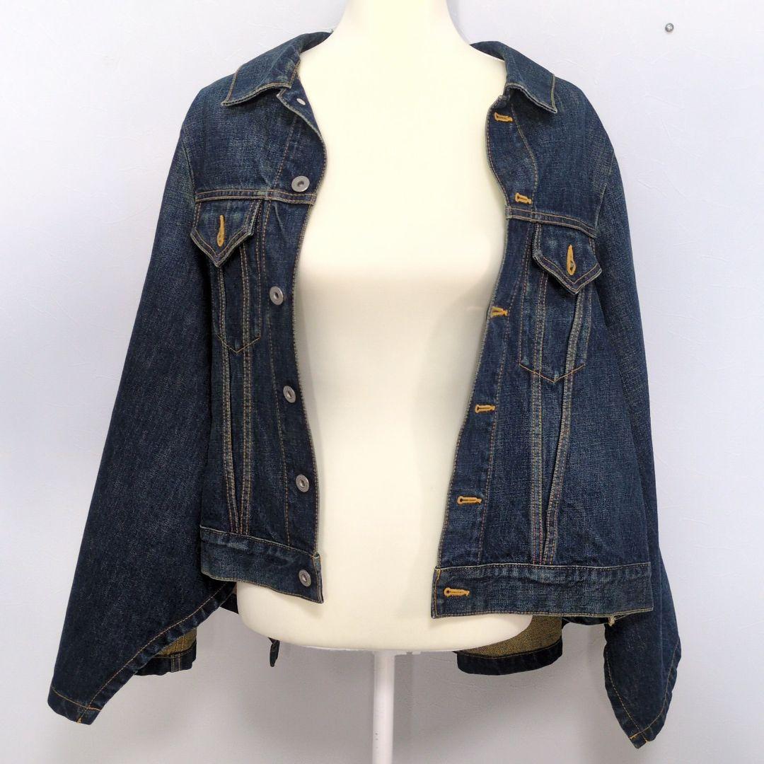 JUNYA WATANABE　リメイク　デニム　ジャケット　ポンチョ　ケープ