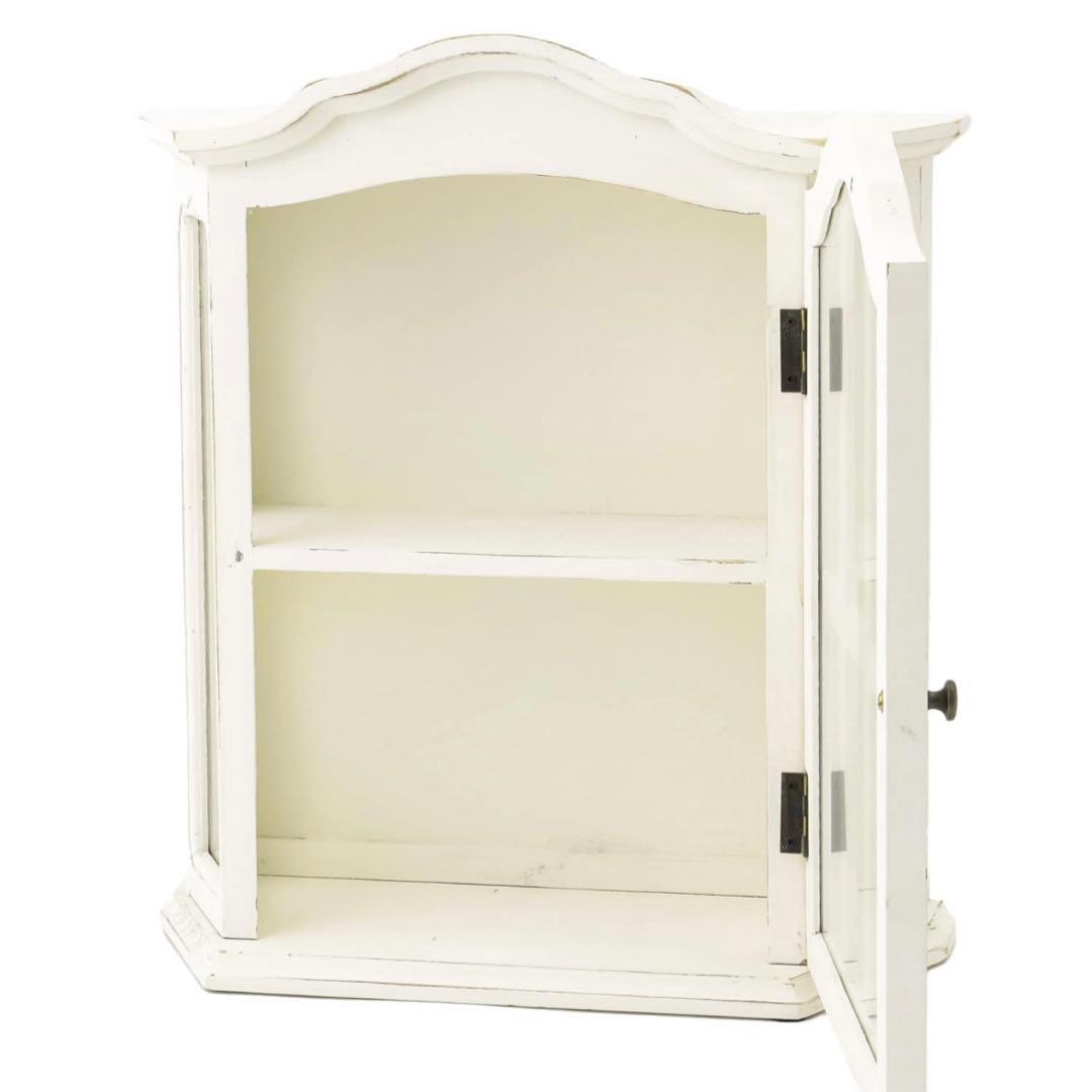 完売品 アンティークコレクションキャビネット salut! サリュ ホワイト