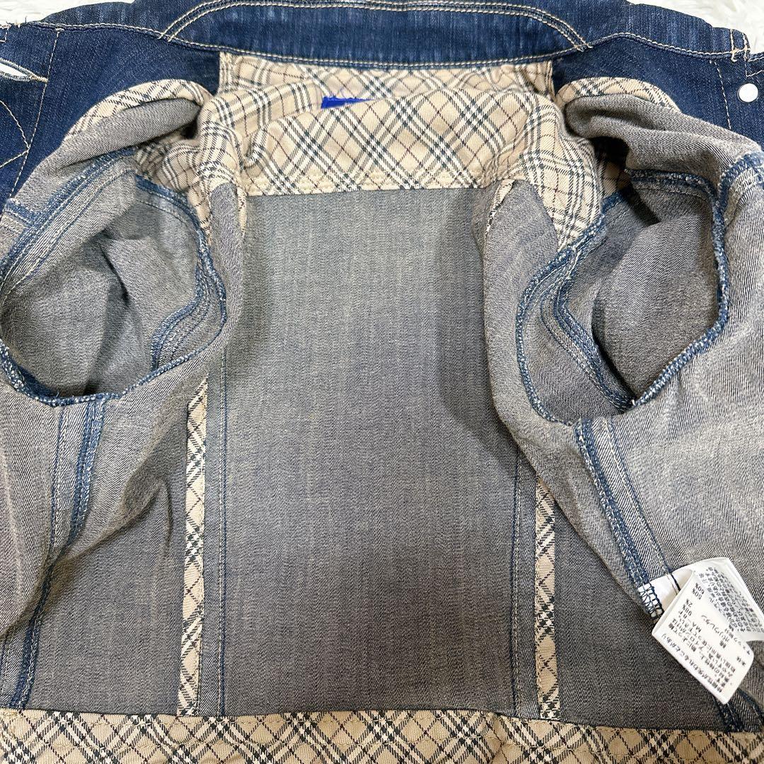 BURBERRY BLUE LABEL Gジャンデニムジャケット ノバチェック