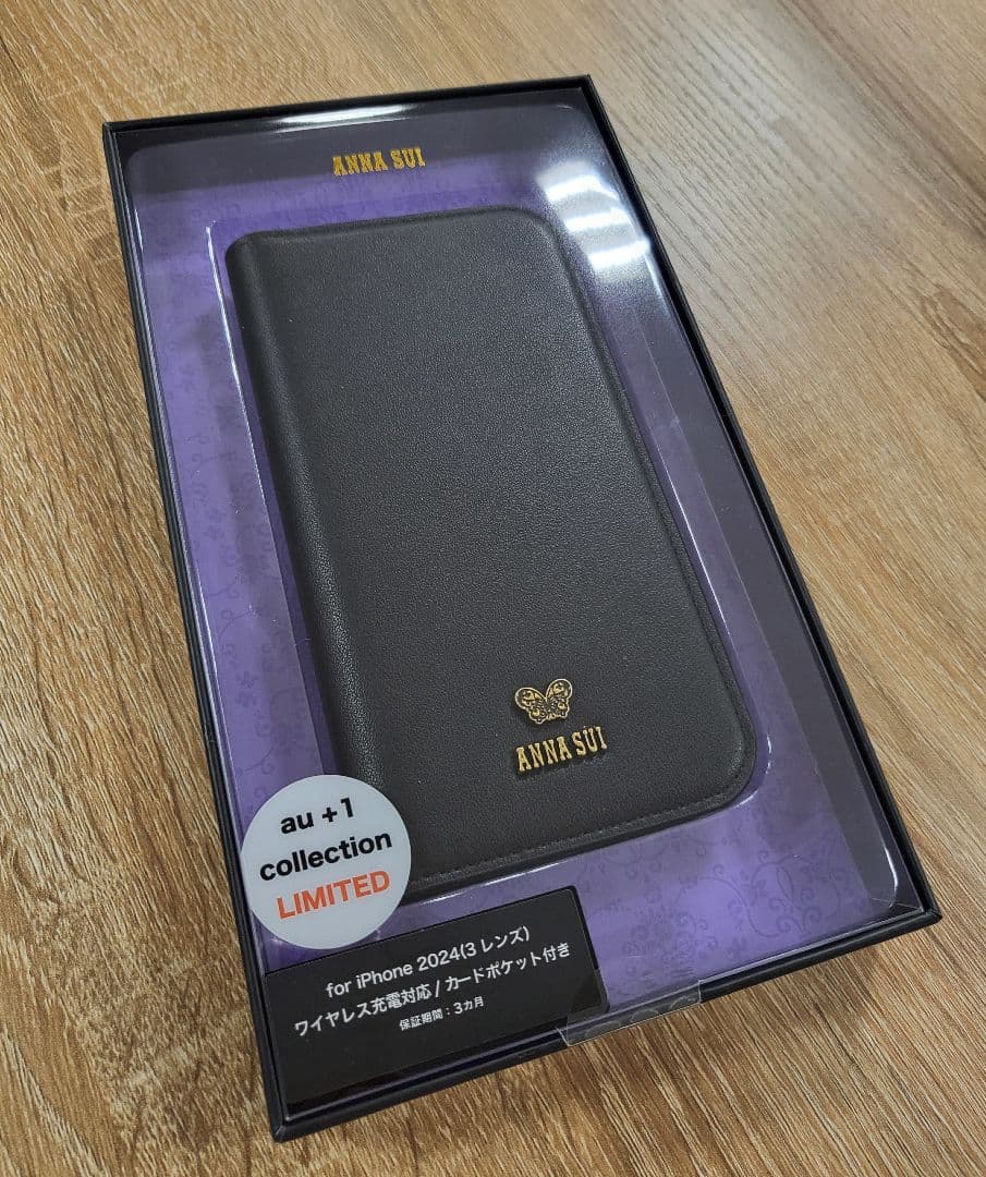 iPhone16Pro アナスイ FOLIO CASE／Black