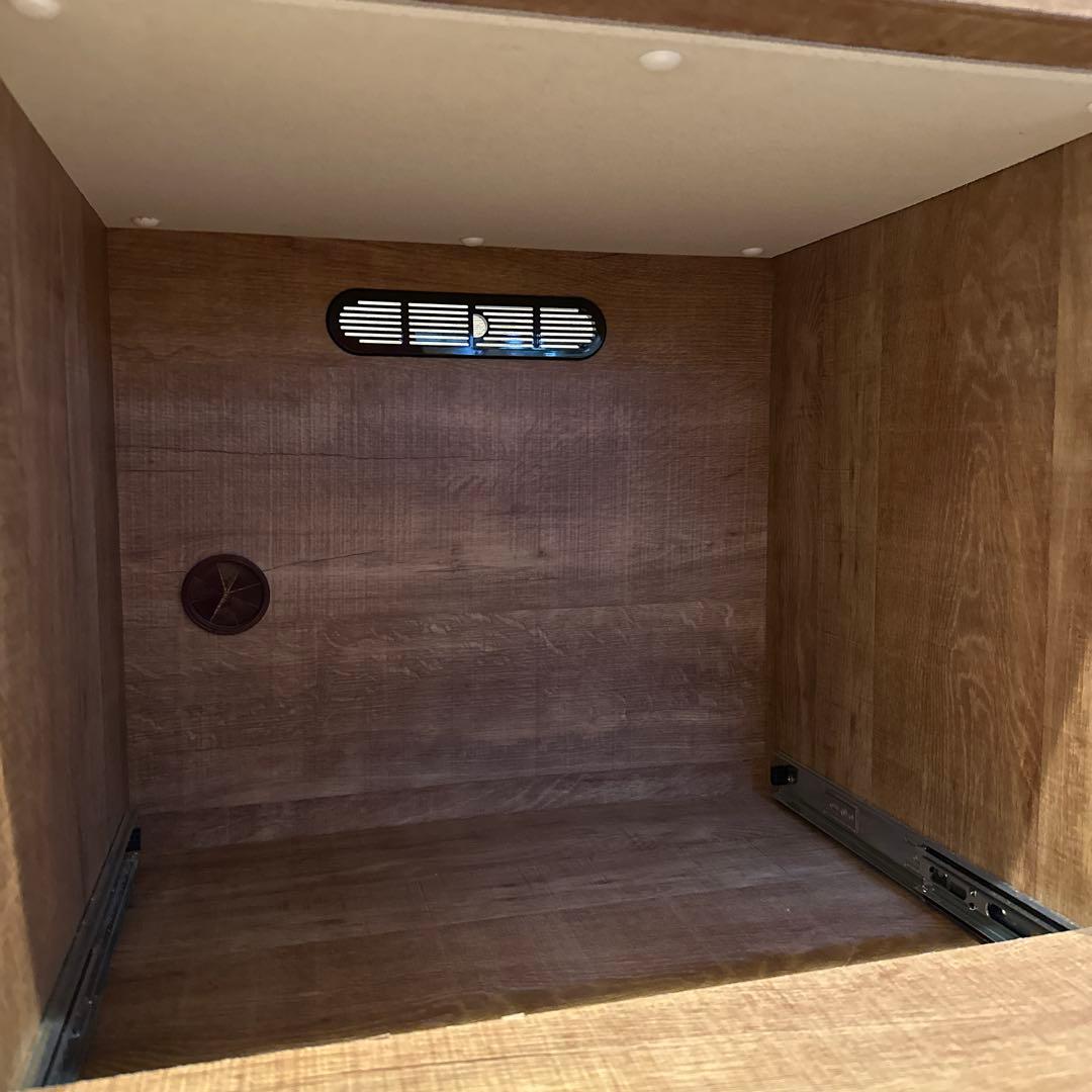 大川家具　LOWYA 食器棚 キッチンカウンター 国産　101cm 完成品