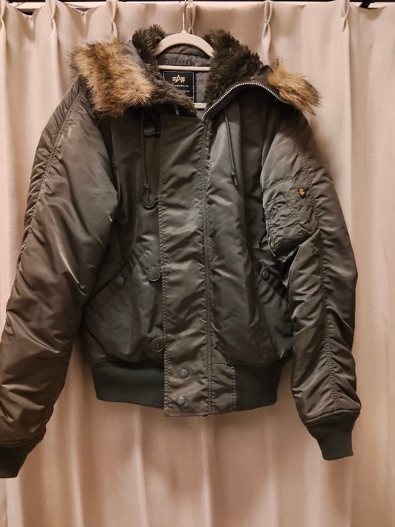 アルファインダストリーズ　N2-B　ファー付　ミリタリージャケット　XL