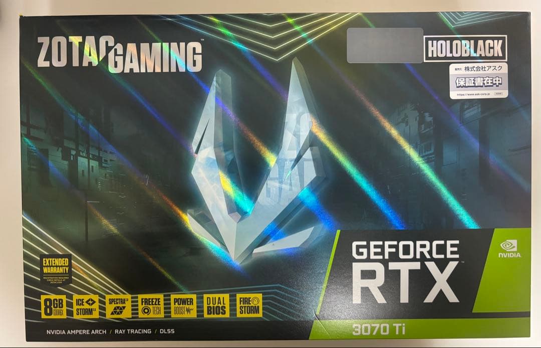 ZOTAC GeForce RTX 3070 Ti 新品未使用