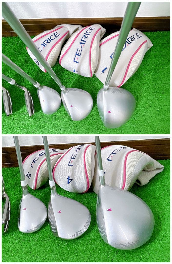左利き　レフティ　フェアライス　レディース　女性　ゴルフセット　ピンのバック付き