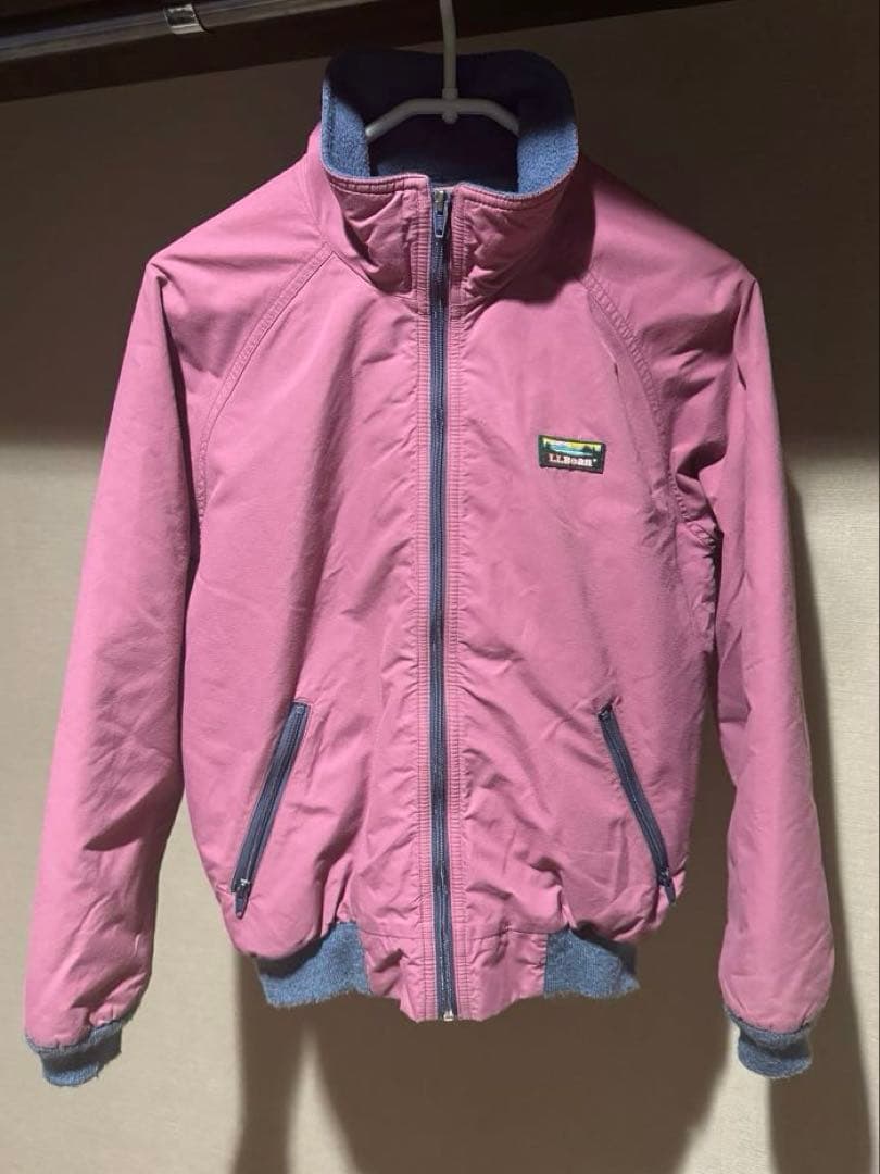美品 80s L.L.Bean ウォームアップ ジャケット くすみ ピンク S