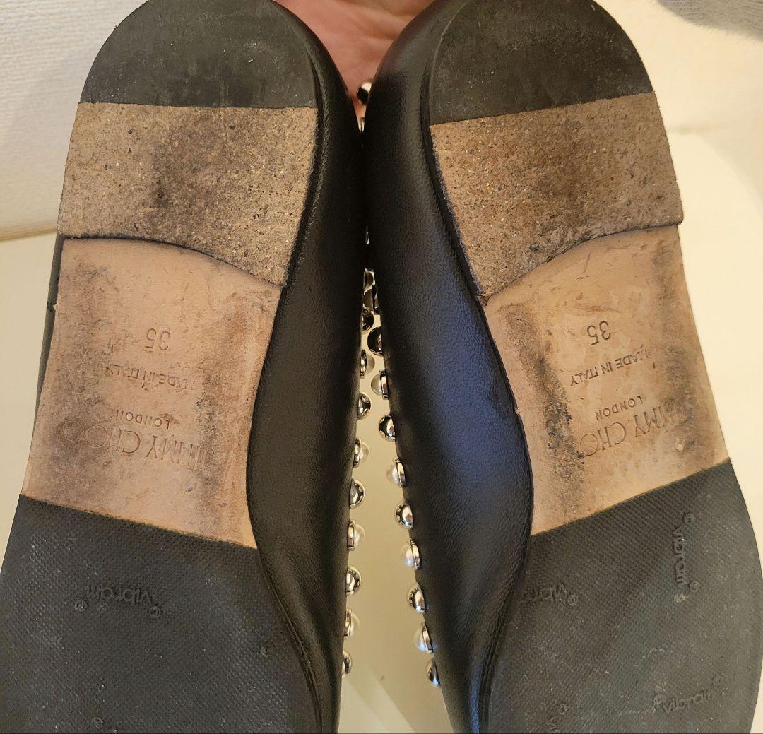 kokoko様JIMMY CHOO ブラック フラットシューズ 35