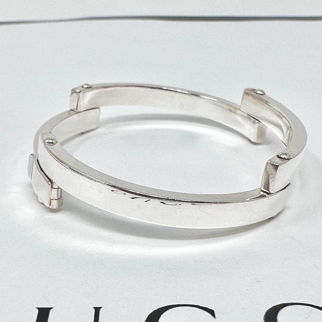 GUCCI グッチ　バー　リンク　シルバーブレスレット　バングル　925