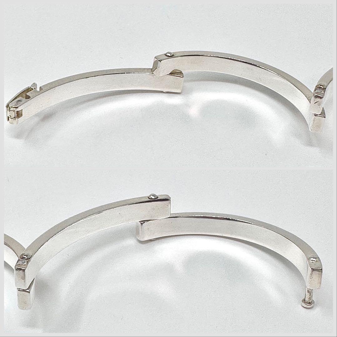 GUCCI グッチ　バー　リンク　シルバーブレスレット　バングル　925