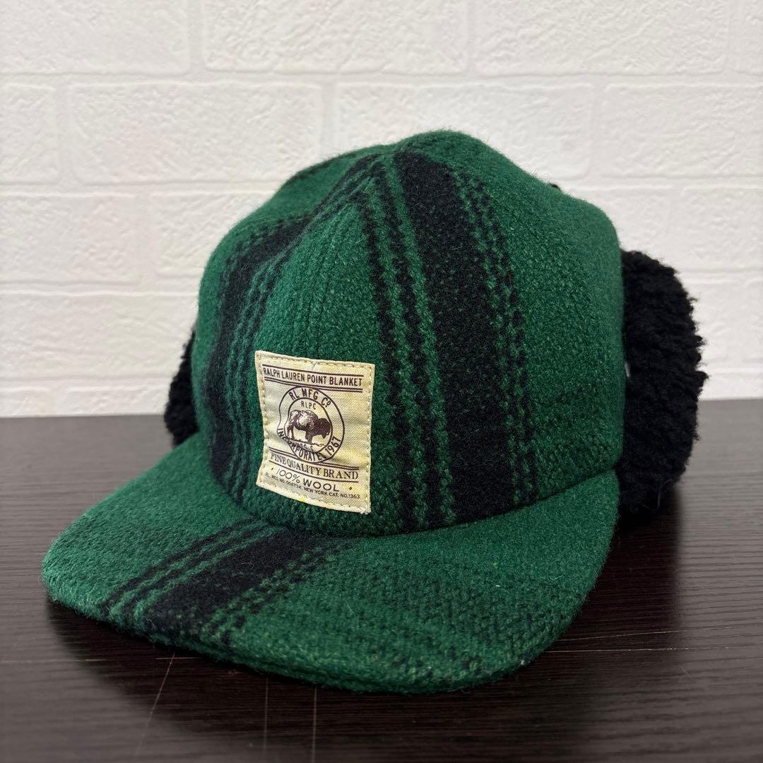 鬼*丸様 ラルフローレン ボアキャップ ウール100% カナダ製