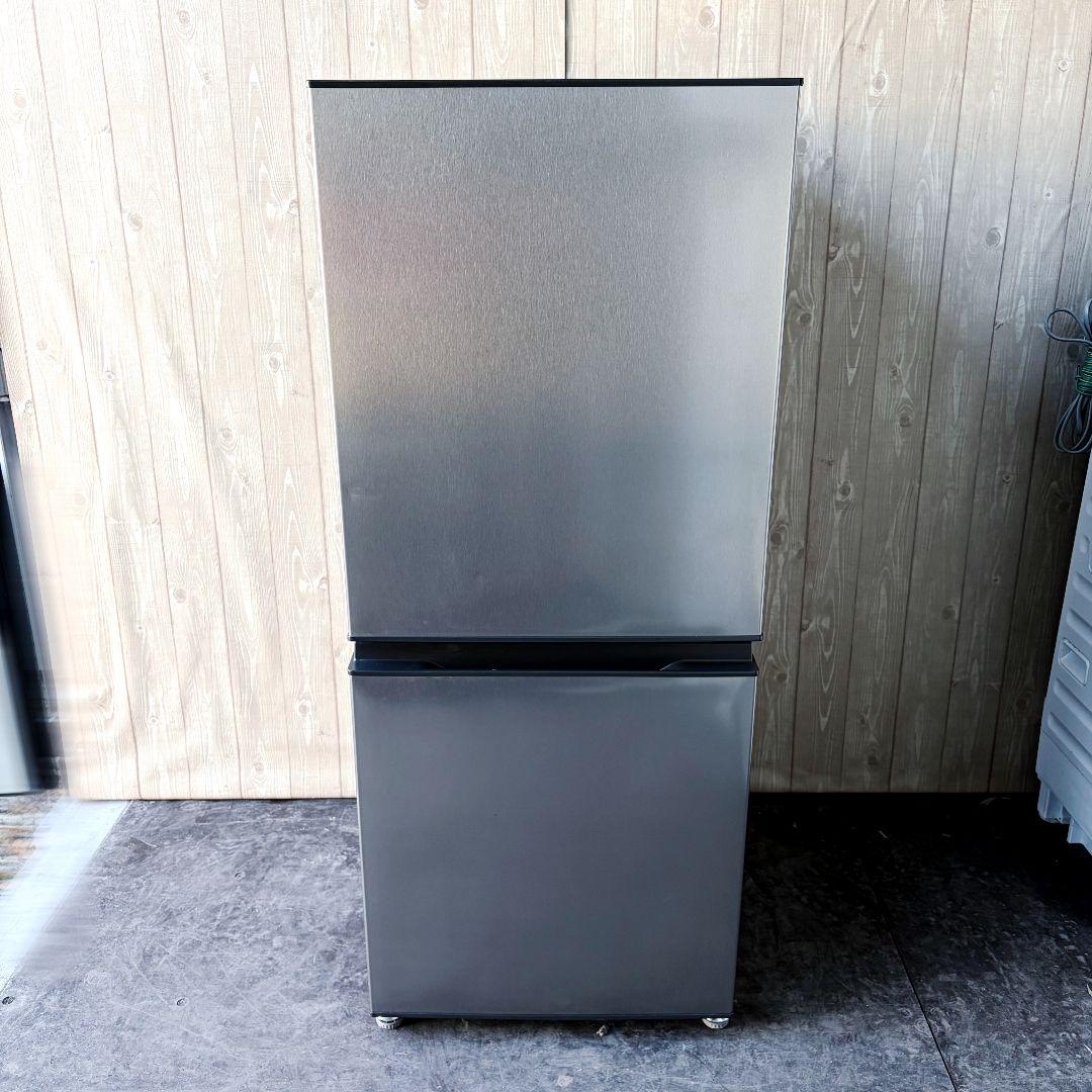 配送設置無料！純正AQUA2ドアシルバーコンパクト冷蔵庫！完動超美品！つやつや